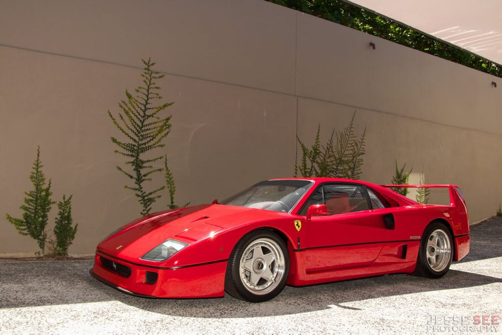 The Ferrari F40. The Ferrari F40.